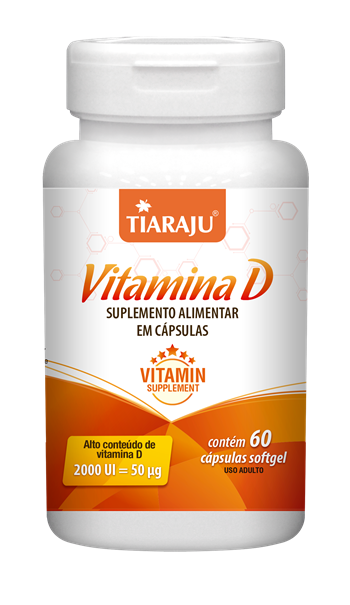 Imagem de Vitamina D Tiaraju 60 Caps 200UI