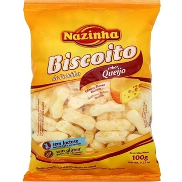 Imagem de Biscoito de Polvilho Nazinha queijo sem glúten 100g
