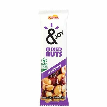 Imagem de Barra de cereal  Mixed Nuts Agtal Cranberry 30g