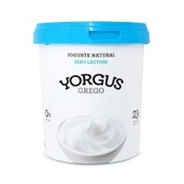 Imagem de Iogurte Yorgus Grego Natural Sem Lactose 0% 500g