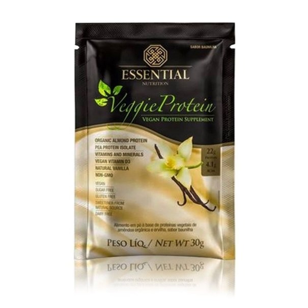 Imagem de Veggie Protein Vanilla Essential Nutrition Sachê 30g