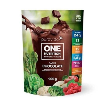 Imagem de Proteína Vegana One Nutrition Sabor Chocolate Pura Vida 900g