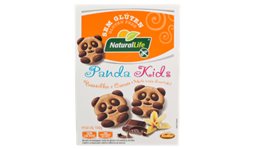 Imagem de Biscoito Panda Kids Natural Life Baunilha e Cacau 100g