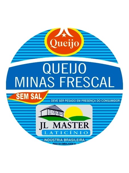 Imagem de Queijo Minas Frescal Sem Sal JL Master Laticínio (100 G)