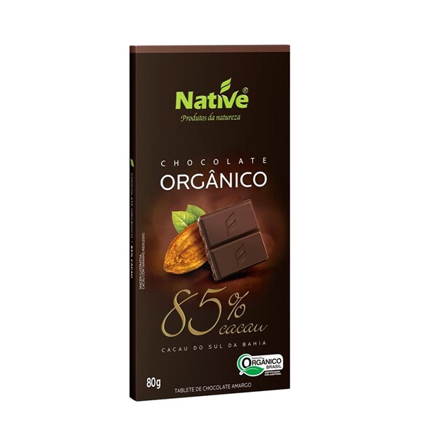 Imagem de Chocolate Orgânico 85% Cacau Native 80g