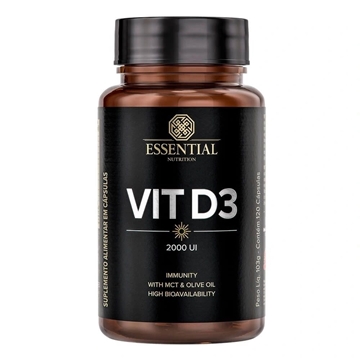 Imagem de Vitamina D3 500mg Essential Nutrition 120 caps