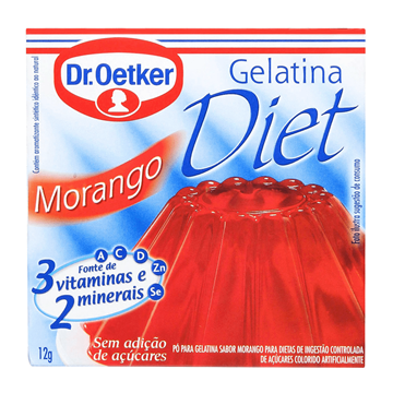 Imagem de Gelatina Oetker Diet Morango 12g