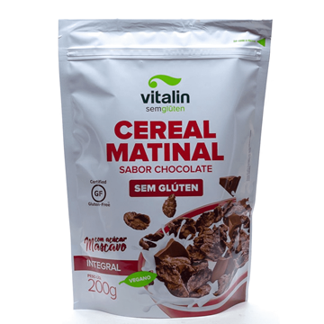 Imagem de Cereal Matinal Sabor Chocolate s/ Glúten c/ Açúcar Mascavo 200g - Vitalin