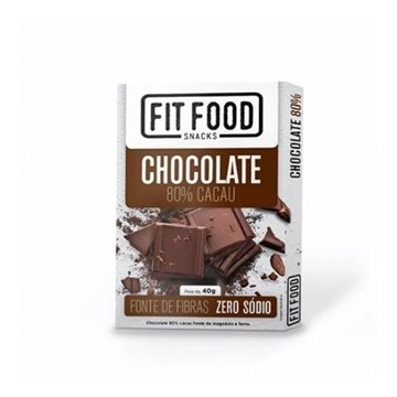 Imagem de Chocolate 80% cacau 40g Fit Food