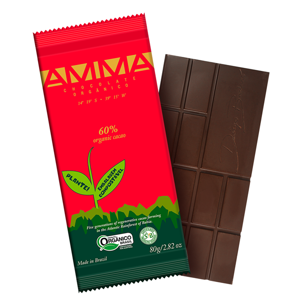 Imagem de Chocolate orgânico 60%  cacau 80g - Amma