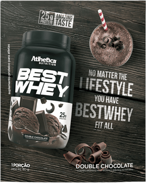 Imagem de Best Whey Protein Double Chocolate 40g ( Sachê Dose única) - Athletica