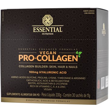 Imagem de Collagen Vegan Pro Essential Laranja e Cenoura 330g/30 sachês