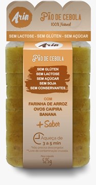 Imagem de Pão de forma s/glúten e lactose cebola 550g- Arin