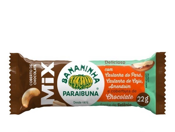 Imagem de Bananinha Mix Cobertura De Chocolate Paraibuna 22g
