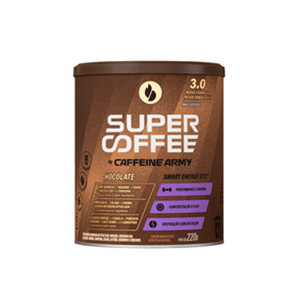 Imagem de Supercoffee Army Chocolate 3.0 Cafeinne 220g