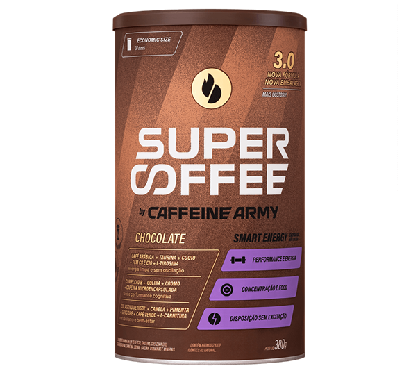 Imagem de Supercoffee Army Chocolate 3.0 Cafeinne 380g