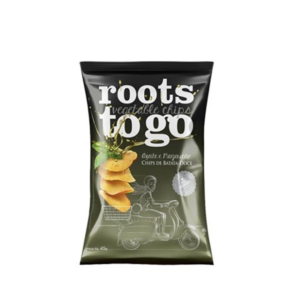 Imagem de Chips de Batata Doce Azeite e Manjericão Roots To Go 45g