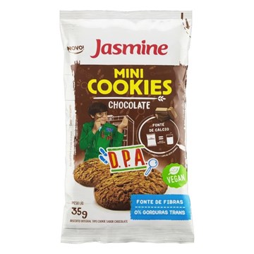 Imagem de Mini Cookies Integral Jasmine Dpa Chocolate 35g