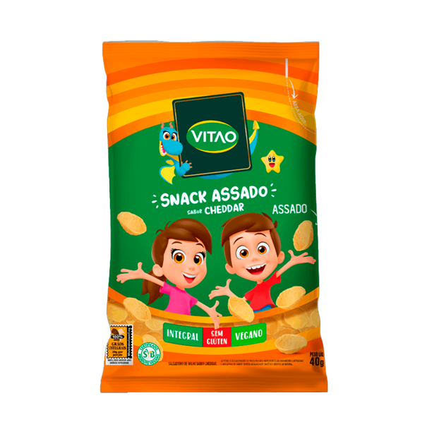Imagem de Salgadinho Snack Sabor Cheddar Kids Vitao 40g