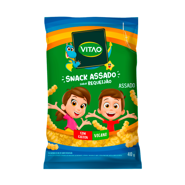 Imagem de Salgadinho Snacks  Integral Kids Sabor Requeijão Vitao 40g