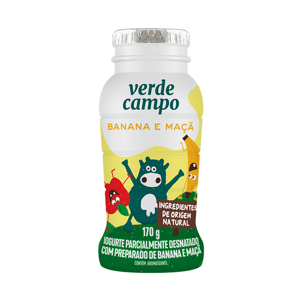 Imagem de Iogurte Verde Campo Kids Banana e Maçã 170G