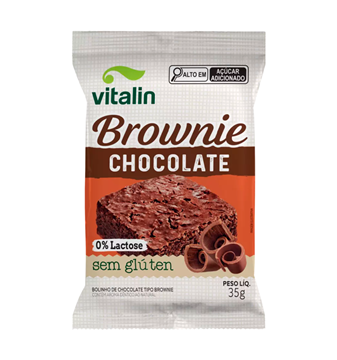 Imagem de Brownie Integral Chocolate Vitalin 35g