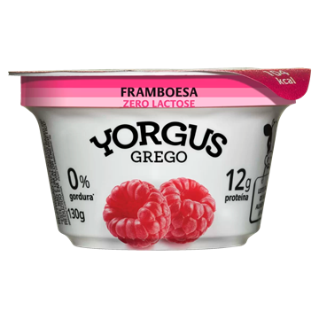 Imagem de Iogurte Grego Yorgus Sem Lactose Framboesa 130g